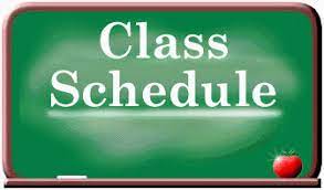 Class Schedule clipart